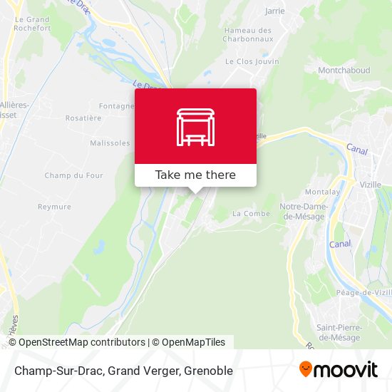 Champ-Sur-Drac, Grand Verger map