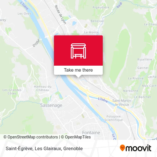 Saint-Égrève, Les Glairaux map