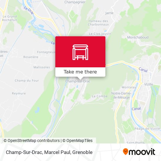 Champ-Sur-Drac, Marcel Paul map