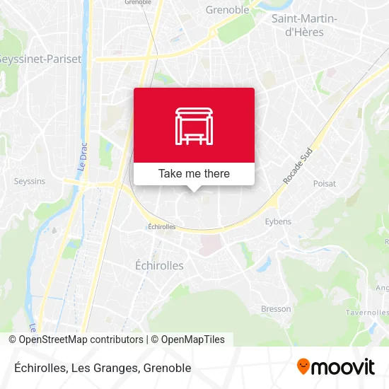 Échirolles, Les Granges map