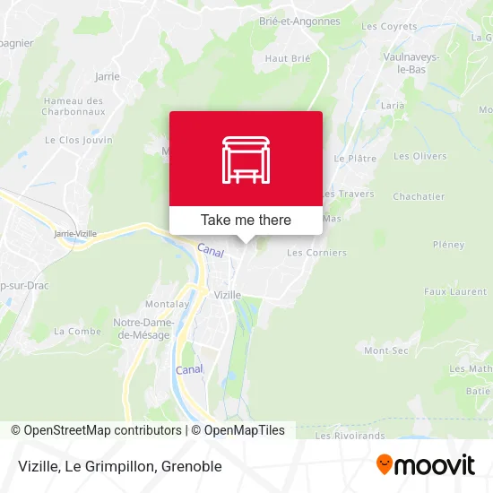 Vizille, Le Grimpillon map