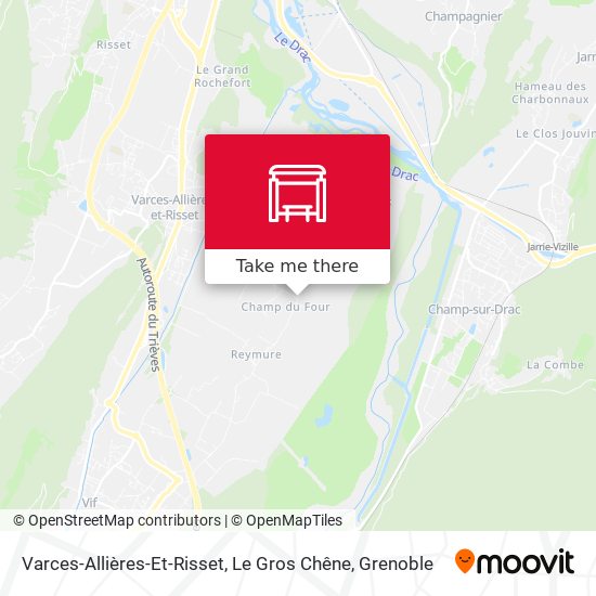 Varces-Allières-Et-Risset, Le Gros Chêne map