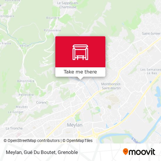 Meylan, Gué Du Boutet map