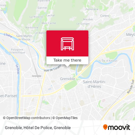 Grenoble, Hôtel De Police map