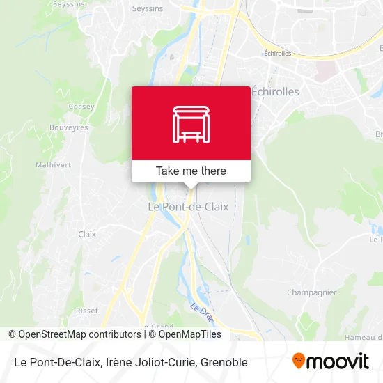 Le Pont-De-Claix, Irène Joliot-Curie map