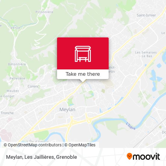 Meylan, Les Jaillières map