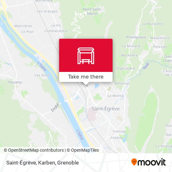 Saint-Égrève, Karben map