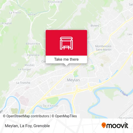 Meylan, La Foy map