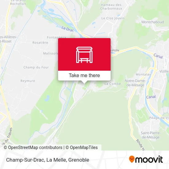 Champ-Sur-Drac, La Melle map