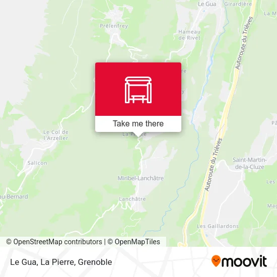 Le Gua, La Pierre map