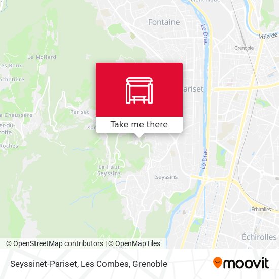 Seyssinet-Pariset, Les Combes map