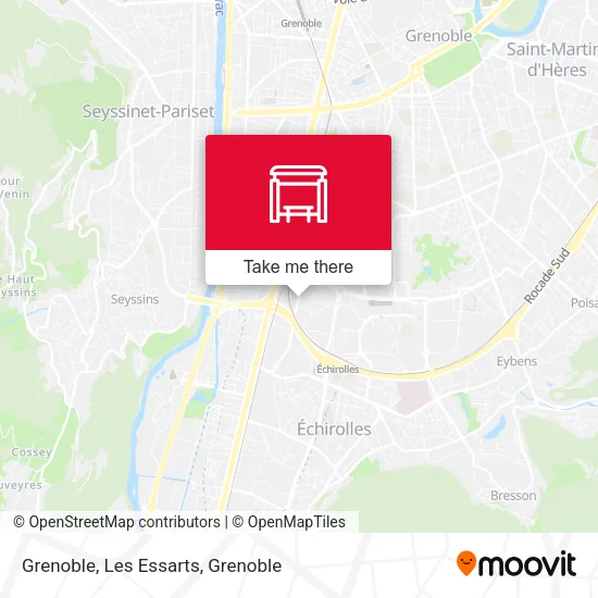 Grenoble, Les Essarts map