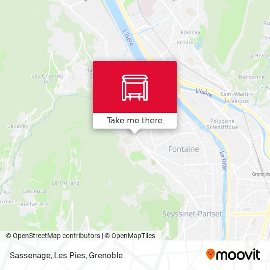 Sassenage, Les Pies map