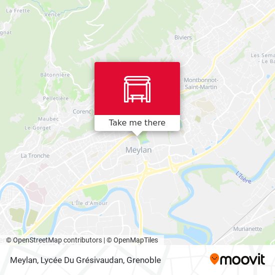Meylan, Lycée Du Grésivaudan map
