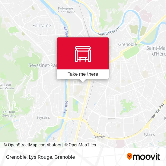 Grenoble, Lys Rouge map