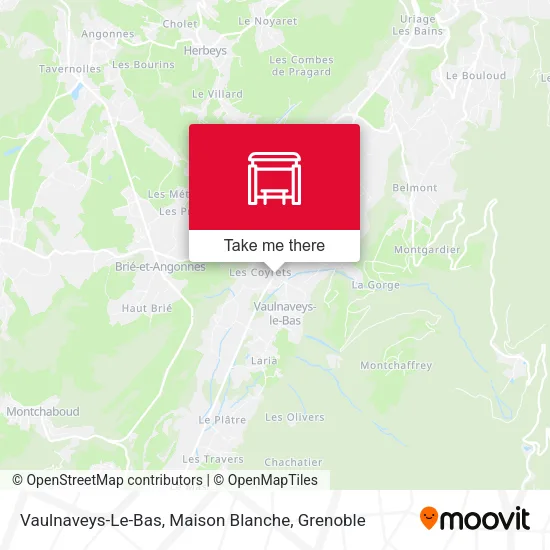 Vaulnaveys-Le-Bas, Maison Blanche map
