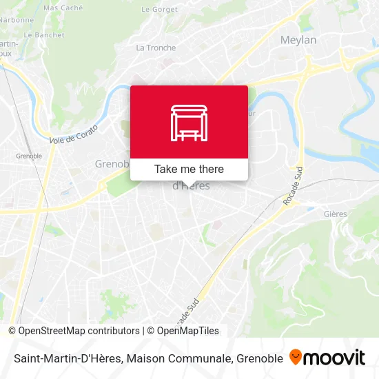 Saint-Martin-D'Hères, Maison Communale map