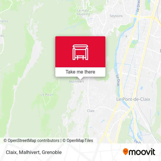 Claix, Malhivert map