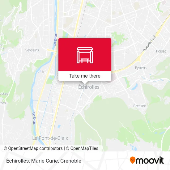 Échirolles, Marie Curie map