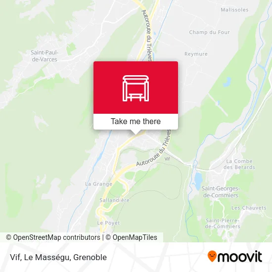 Vif, Le Masségu map