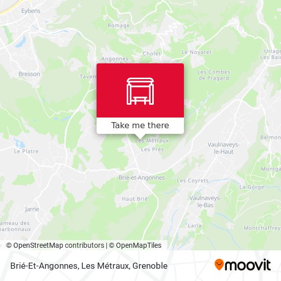 Brié-Et-Angonnes, Les Métraux map