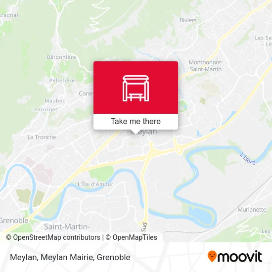 Meylan, Meylan Mairie map