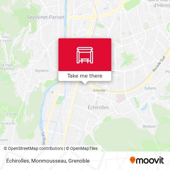 Échirolles, Monmousseau map