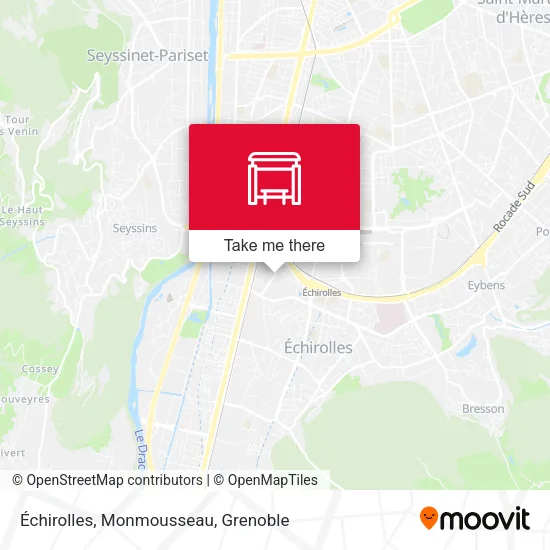 Échirolles, Monmousseau map