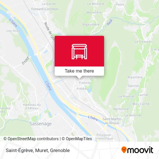 Saint-Égrève, Muret map