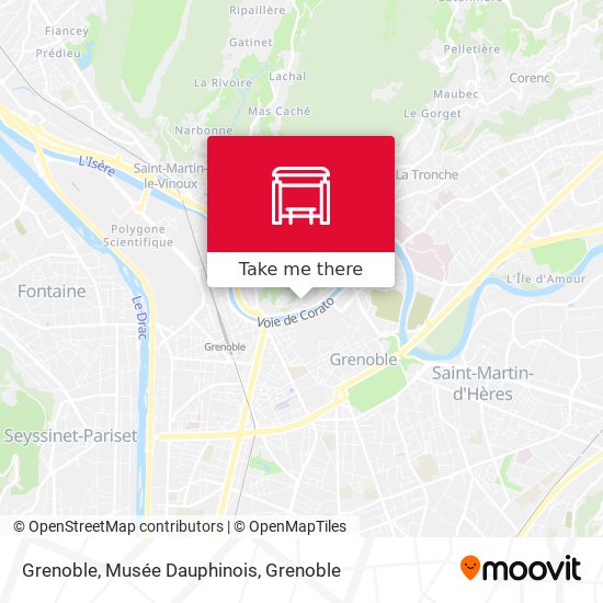 Grenoble, Musée Dauphinois map