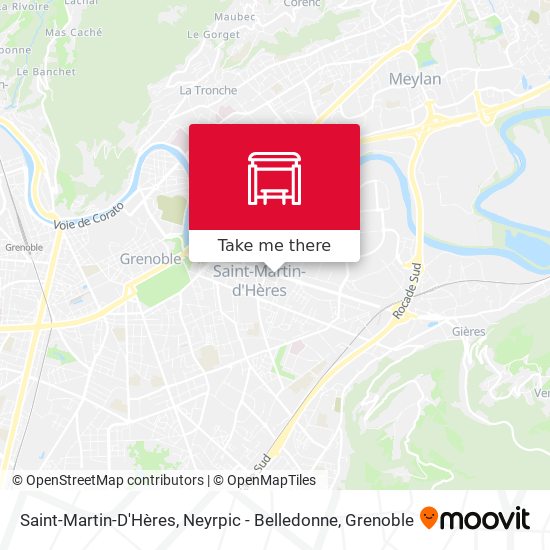 Saint-Martin-D'Hères, Neyrpic - Belledonne map