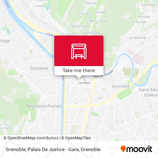 Grenoble, Palais De Justice - Gare map