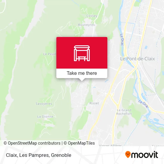 Claix, Les Pampres map