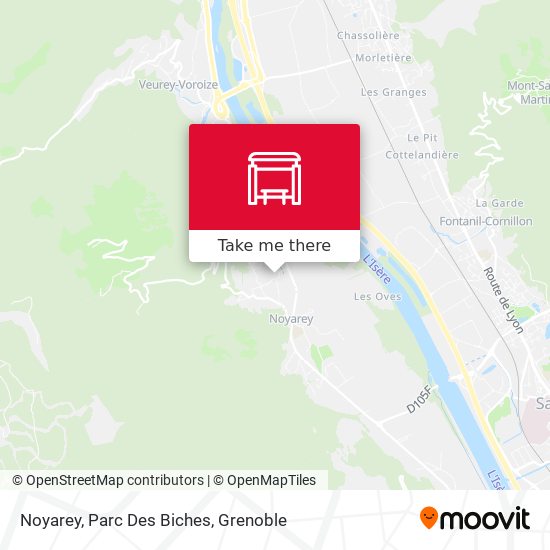 Noyarey, Parc Des Biches map