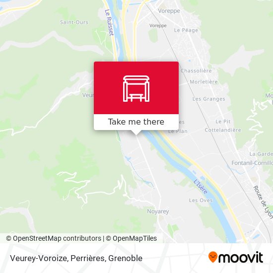 Veurey-Voroize, Perrières map