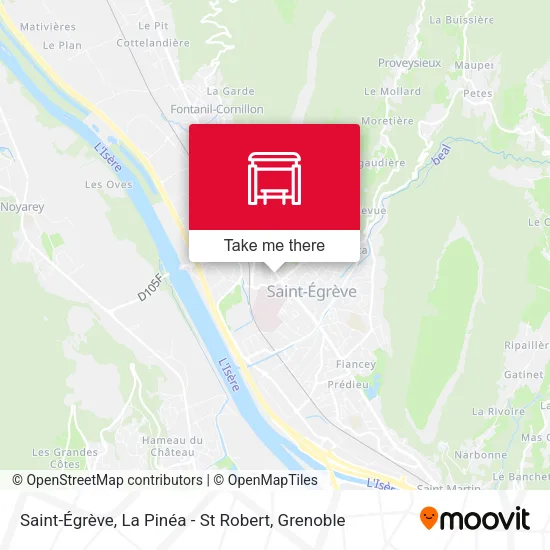 Saint-Égrève, La Pinéa - St Robert map