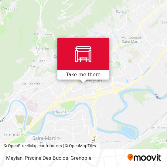 Meylan, Piscine Des Buclos map
