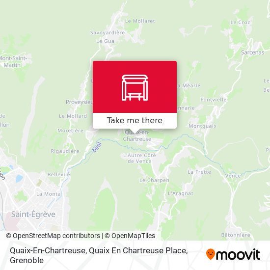 Quaix-En-Chartreuse, Quaix En Chartreuse Place map