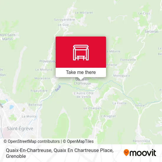 Quaix-En-Chartreuse, Quaix En Chartreuse Place map