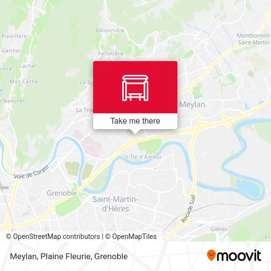 Meylan, Plaine Fleurie map