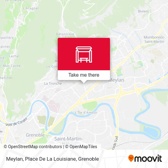 Meylan, Place De La Louisiane map