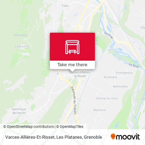 Varces-Allières-Et-Risset, Les Platanes map