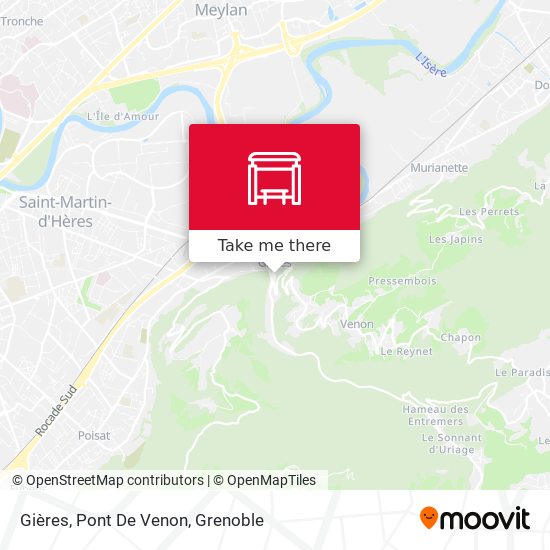 Gières, Pont De Venon map