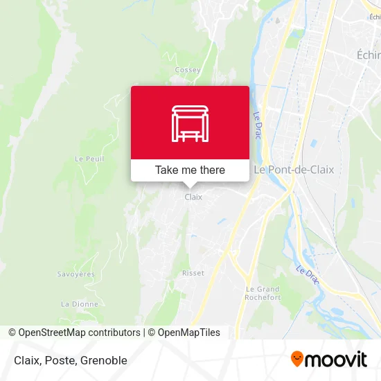 Claix, Poste map