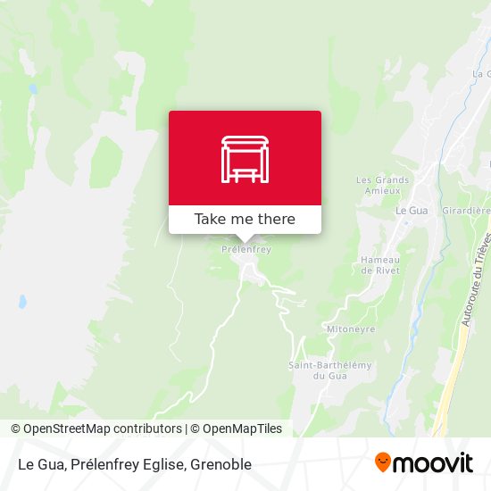 Le Gua, Prélenfrey Eglise map