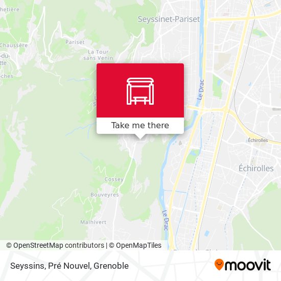 Seyssins, Pré Nouvel map