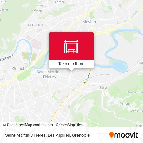 Saint-Martin-D'Hères, Les Alpilles map