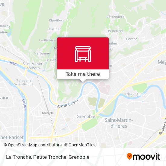 La Tronche, Petite Tronche map