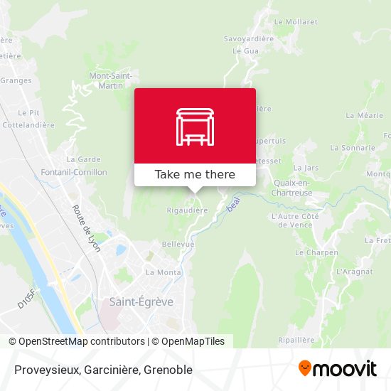Proveysieux, Garcinière map