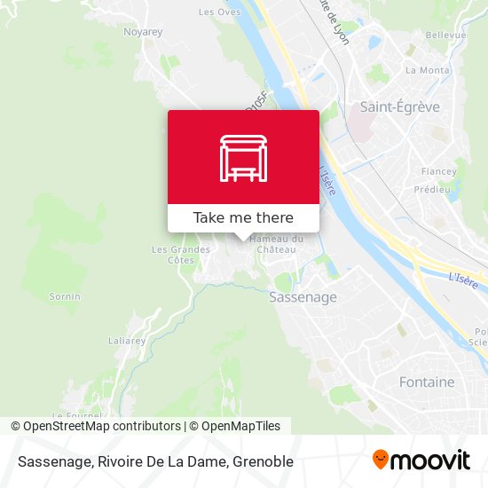 Sassenage, Rivoire De La Dame map